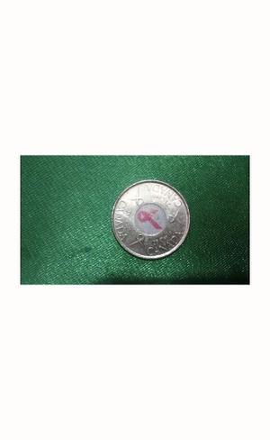 Moneda Del Cancer De Mamas De  Escasa Rara De 25 Centavo