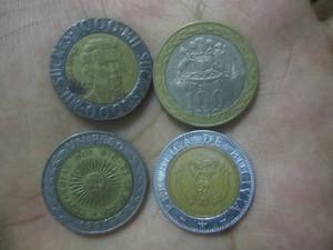 Monedas Bimetalicas Argentina Ecuador
