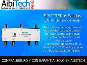 Splitter 6 Salidas >>catv<< Divisor De Señal