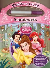 Libro De Actividades Borrable Plumón Disney Princesas