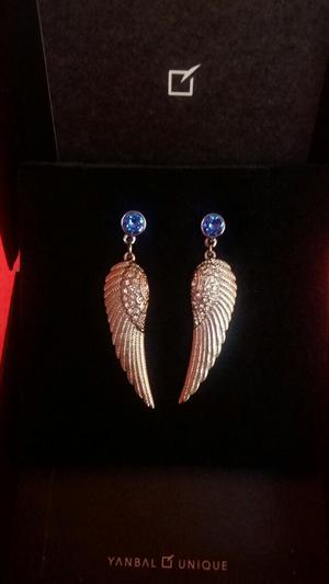 Aretes Alas Azul Unique