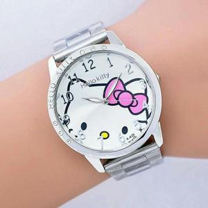 Hermosos Relojes Metálicos Hello Kitty