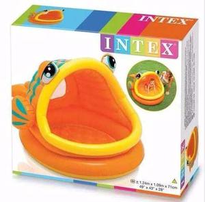 Intex Piscina Inflable En Forma De Pez Con Techo Juguetes