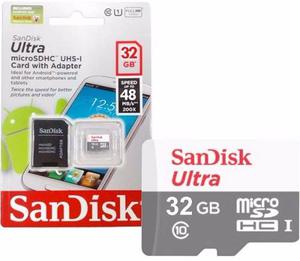 Memoria Micro Sd 32gb/ 64gb Clase 10 Sandisk