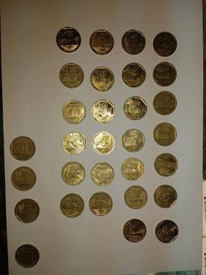 Monedas Completas De La Coleccion, 30 En Total, Todas.