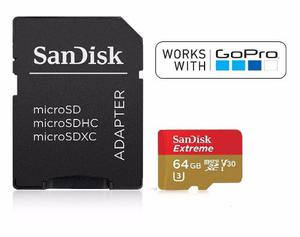 Memoria Sandisk 64gb Extreme Uhs-i Microsdxc - Gopro Hero 5