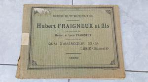 Antiguo Catalogo de Cerraduras Francesas  Gratis Envio