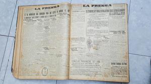 Antiguo Diario La Prensa Diciembre de  Tomo Gratis Envio