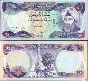 Billete De 10 Dinares De Iraq. Unc