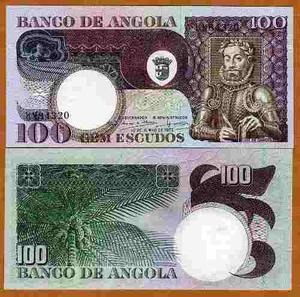 Billete De 100 Escudos De Angola. Unc