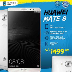 Huawei Mate 8 32gb 3gb Ram NUEVO CAJA SELLADA Libre de