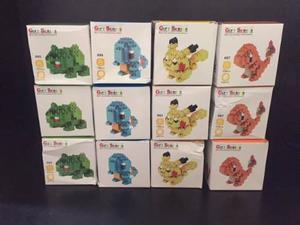 Pokemon Set De 4 Cajas Lno Block Micro Mini Lego
