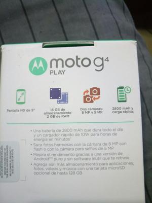 Vendo Celular Motorola G4 Play Nuevo