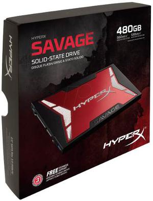 Disco Solido Kingston Hyperx Savage, 480gb, Sata 6gb/s, 2.5