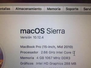 Macbook Pro Core I7 4Gb 500Gb