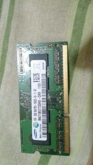 Memoria Ddr3 Samsung para Laptop 2gb