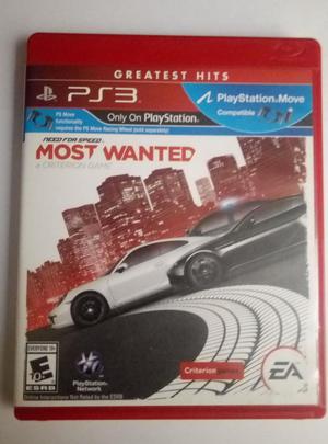 Need for Speed Most Wanted para Play station 3 PS3 NFS MW PS