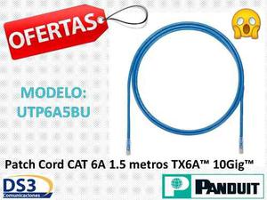 Patch Cord Cat 6a De 1.5 Metros Azul 10g Panduit