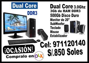 VENDO PC COMPLETA Dual Core de 3.0Ghz DDR3