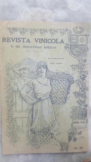 Antigua Revista Vinicola  Gratis Envio