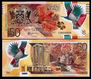 Billete De 50 Dólares De Trinidad Y Tobago. Unc. Polímero