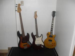 Instrumentos Musicales Guitarra, Bajo y Teclado
