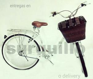 Bicicleta Nueva De Paseo Modelo Antiguo. Incluye Canasta