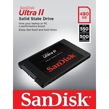 Disco Sólido Ssd 2.5'' Sandisk Ultra Ii 480gb Sata 6gb/s