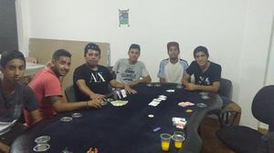 Mesa de Poker con 10 Sillas