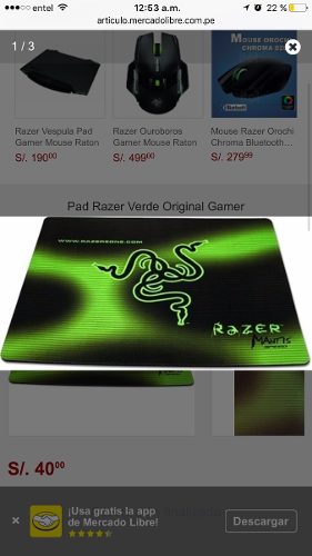 Pad Razer Verde Original Gamer