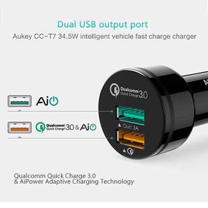 Aukey Cargador Rapido Quick Charge 3.0 Para Auto Sony Htc Lg