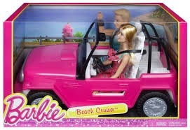 Barbie Carro Auto De Playa Con Ken.