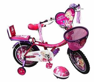 Bicicleta Para Niña De Metal Aro 16 Diseño Princesas