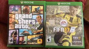 Juegos Para Xbox One: Grand Theft Auto V Y Fifa 17