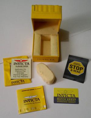 Caja De Reloj Invicta Incluye Manuales Y Almohadilla