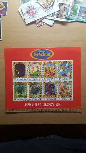 Filatelia Disney Estampillas Sellos Postales Hercules Mint