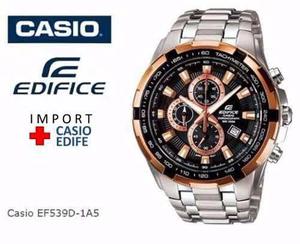 Reloj Casio Edifice Ef-539d-1a5v - 100% Nuevo En Caja