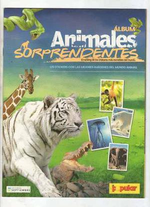 Album De Stickers Vacio De Animales Sorprendentes.el Popular