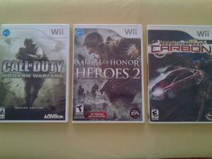 Call Of Duty Medal Of Honor Need For Speed Nintendo Wii