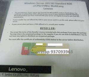 Remato Windows Server  R2 Standard Rok Lenovo