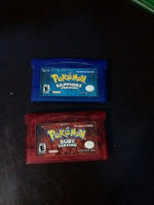 Vendo Estos 2 Juegos De Game Boy Advance Pokemon