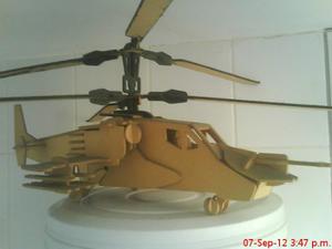 Helicoptero Kamov Ka-50 A Escala 50 Cm De Largo
