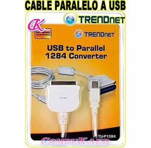 Cable Adaptador De Paralelo A Usb Trendnet Tu-p P/ Pc