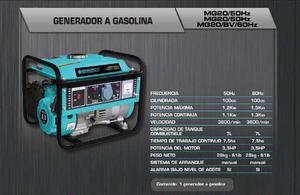 Generador A Gasolina w Monofasico 220v/60hz