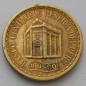 Medalla Banco Central De Reserva Del Peru Museo Bronce