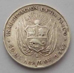 Medalla  Inaguracion Departamento De Pasco Manuel Prado