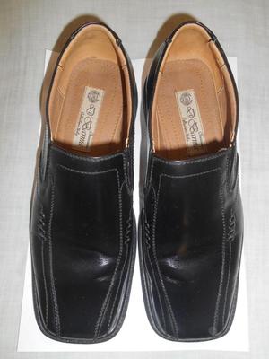 Zapatos de cuero negro marca De Barma, talla 41, suela de