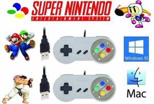 Mando Super Nintendo Snes Usb + Link 900 Juegos