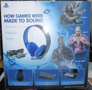 Silver Wired Stereo Headset PS4 PS3