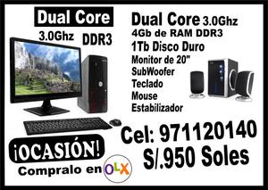Vendo PC Completa DualCore de 3.0GHz DDR3